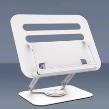 Esranın Dünyası Coverzone Tablet ve Kitap Okuma Standı – 360° Döner Ayarlanabilir Katlanabilir Masaüstü Tutucu, Ergonomik Tasarım, Sağlam Alüminyum Alaşım, Ev ve Ofis Kullanımı Için Evrensel Tablet Desteği | R19
