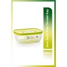 Esranın Dünyası Tupperware Sera Serisi Kısa Gövdeli Kap 800 ml Limon
