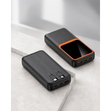 Azrlya Dijital Ekranlı 20.000 Mah Powerbank | 22.5W Hızlı Şarj + Çoklu Bağlantı Seçeneği Yeni Nesil