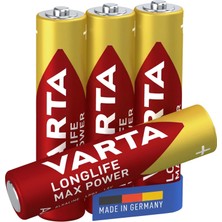 Esranın Dünyası Varta Longlife Max Power 4 x Aaa Alkalin Pil