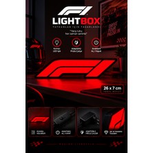 UstaPrint3D F1 LED Lightbox Dekoratif Lamba Kırmızı Işıklı Prizli Anahtarlı 26X7 cm