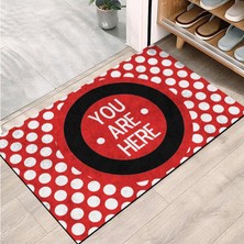Esranın Dünyası Monnhein Kapı Önü Paspası - Modern ve Şık Kapı Paspası | Ev, Ofis ve Dış Mekân Kullanımı Için (You Are Here) 40X60
