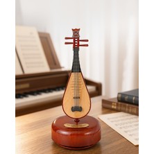 Azrlya Klasik Ud Figürlü Melodili Müzik Kutusu Şık Hediyelik
