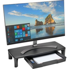 Esranın Dünyası Kensington Smartfit Monitör Standı, Çekmeceli, 55 x 7 x 24 Cm, Siyah