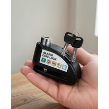 Azrlya Taşınabilir Alarm Disk Kilidi Motosiklet Scooter Bisiklet Güvenlik Yeni Nesil