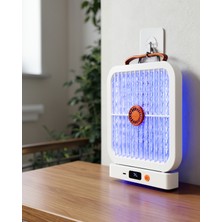 Azrlya Şarjlı Uv Işıklı Sinek Öldürücü Cihaz Beyaz Elektrikli Sivrisinek Yok Edici