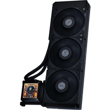 Esranın Dünyası Lian Li Hydroshift 360 Aıo- Önceden Kurulmuş 3 x 28 mm Fan - Yana Monte Soğutucu Yolu - 2,8 Inç LCD Ekran - 480 × 480 Çözünürlük - Yakalanan Ekran Görüntüleri Veya Kaydedilmiş Videolar -Siyah