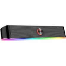 Brf Store Prime Redragon Oyun Ses Barı GS560 Adiemus, Rgb, Kompakt Boyut, Mükemmel Ses, RED-GS560, Siyah