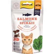 Esranın Dünyası Gimcat Crunchy Snacks Somonlu & Ispanaklı Tahılsız Kedi Ödülü 50 gr