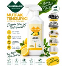 Bonivias Bitkisel Mutfak Temizleyici Limon Kokulu Vegan 500 ml Doğa Dostu Temizlik
