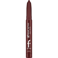 Brf Store Prime Flormar Extreme Tattoo Mat Asansörlü Kalemtıraşlı Jel Göz Kalemi & Far Stick - 002 Burgundy