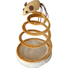 Esranın Dünyası Beeztees Eastland 554032 Yaylı Peluş Fare Şekilli Kedi Oyuncağı, 14X24