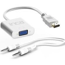 Esranın Dünyası Inca HDMI To VGA Jaklı (Ses Kablosu Dahil) Beyaz