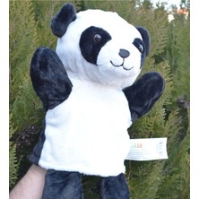 Brf Store Prime Halley Oyuncak Panda Peluş El Kuklası Hayvanlar 30 cm 62854 Siyah