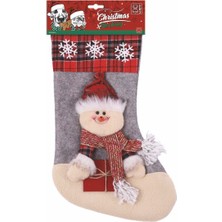 Esranın Dünyası M-Pets Christmas Stocking Snowman Köpek Oyuncağı