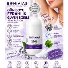 Bonivias Rollon Gümüş iyonlu, Yeşil Çay ve Lavanta Yağlı Ter Kokularına Karşı Etkili Alkol ve Alüminyum Tuzu İçermeyen 
