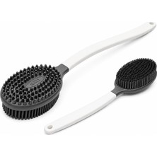 Esranın Dünyası Suwors Silikon Sırt Fırçası – Uzun Saplı Banyo ve Duş Fırçası, Çift Taraflı Vücut Masaj ve Temizlik Fırçası, Ergonomik Tasarım, Hızlı Kuruyan