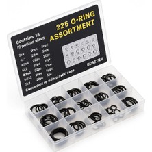 Brf Store Prime Busstier 225 Parça Kauçuk O-Ring Conta Seti Su Geçirmez Sızdırmazlık Halkası Assortment Tamir