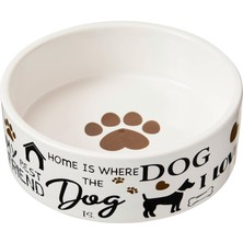 Esranın Dünyası Spot I Love Dogs Tabağı - Yuvarlak Seramik Yemek/evcil Hayvanlar Için Yüksek Duvarlı Su Kasesi, Bulaşık Makinesinde Yıkanabilir, Küçük Köpekler, Kediler, Sürüngenler, Büyük Kuşlar, 12,7 Cm, 1,75