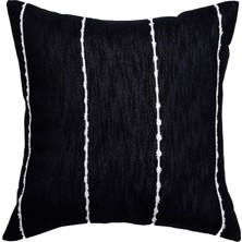 Brf Store Prime Ava Çizgili Kırlent Siyah 50X50 cm