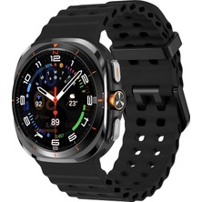 Brf Store Prime Teknoft Samsung Galaxy Watch Ultra 47MM ile Uyumlu Delikli Model Ocean Loop Yumuşak ve Hafif S