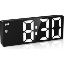 Brf Store Prime LED Dijital Çalar Saat, 4 Parlaklık, Tarih, 12/24 Saat, Erteleme ve Dst Fonksiyonu, Büyük LED
