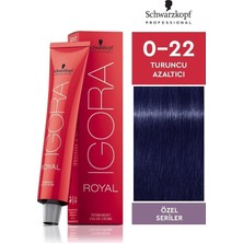 Brf Store Prime Schwarzkopf Igora Royal Saç Boyası Teknik Renkler 60ML-NO - 0.22 Turuncu Azaltıcı