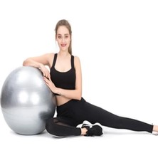 Brf Store Prime Leyaton 75 cm Pilates Topu Pompa Dahil, Tek Ebat, Plt3, Gri