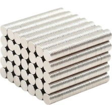 Brf Store Prime Dünya Magnet 50 Adet - Yuvarlak Neodyum Mıknatıs, 8x1 Mm, Güçlü Magnet, Buzdolabı Magneti Mıkn
