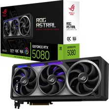 Esranın Dünyası Asus Rog Astral Geforce Rtx 5080 16GB Gddr7 Oc Edition Gaming Ekran Kartı
