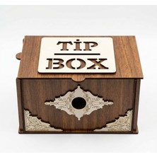 Brf Store Prime Ahşap Bahşiş Kutusu (Tip Box), Dekoratif Para Kutusu, Kilitli Tasarım, Kafe ve Restoran Için