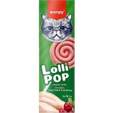 Brf Store Prime Wanpy Kediler Için Dondurularak Kurutulmuş Lolipop - Kızılcık - 1.4 G*10'lu