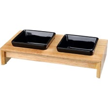 Esranın Dünyası Trixie Mama Su Kabı Seti, 2x0,2l, Ahşap, 28X5X15CM
