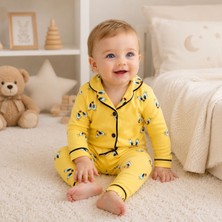 Civcivli Alt Üst Bebek Pijama TAKIMI-%100 Pamuklu