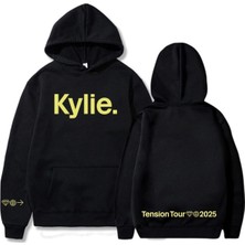 Esranın Dünyası Tarzsokak Siyah Unisex Gerginlik Turu Kylie Minogue Şarkıcı Baskı Giyim Gevşek S, SIYAH-253, M
