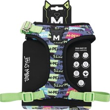 Esranın Dünyası M-Pets Urban Style Dna Easy Fit Köpek Göğüs Tasması (M)