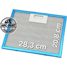 ARC-PART Bosch DWK68AK20T Davlumbaz Alüminyum Filtre 28,3 x 20,8 cm Metal Filtre
