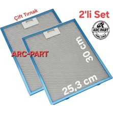 ARC-PART Beko Adp 61420 I Alüminyum Filtre 25,3X30 Cm, Çift Tırnak