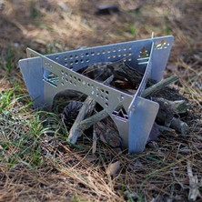 Esranın Dünyası Kamp Ayısı® Çelebi™ Bushcraft Jel Yakıtlı Osmanlı Ocağı
