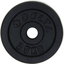 Esranın Dünyası Delta Unisex Dura-Strong Döküm Plaka Çi̇ftli̇ 2,5 kg x 2 Adet Plaka, Siyah, 5 kg