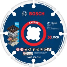 Esranın Dünyası Bosch 1x Expert Diamond Metal Wheel X-Lock Kesme Diski 115 mm (Dökme Demir, Paslanmaz Çelik, Çelik, Demir Içermeyen Metalle, Ø 115 Mm, Aksesuar Küçük Avuç Taşlama Makinesi)