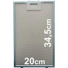 ARC-PART Siemens LC65KA670T Metal Yağ Filtresi 20X34,5 cm -Yıkanabilir Tel Filtre