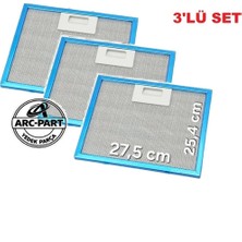 ARC-PART Vestel Adx 9002 Alüminyum Filtre 3'lü Set 27,5X25,4
