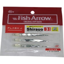 Esranın Dünyası Fish Arrow Flash-J Shirasu 3" (5 Adet/paket) F38 F Ghost Smelt Olta