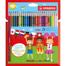 Esranın Dünyası Stabılo Color - Kuru Boya Kalemi - 24'lü Paket - 4 Neon Renk Dahil Çeşitli Renkler