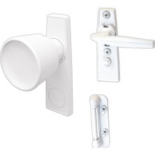 Esranın Dünyası Prime-Line K 5121 Tulip Düğme Mandalı, 1-3/4 In. Montaj Delikleri, Beyaz (Tekli Paket)