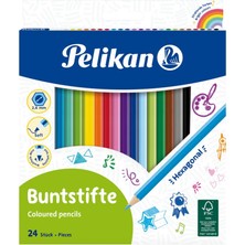 Esranın Dünyası Pelikan Kuru Boya Kalemi 24LÜ Kutu