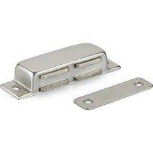 Esranın Dünyası Proalet Mıknatıslı Çıt Çıt Kilit, Paslanmaz, Metal Gövde, Pvc, Kapı, Sineklik, Dolap, Kapak Için, Manyetik Tutucu, Montaj Vidalı, Sessiz, Kolay Açılır, Kapanır Sistem (8,5 Cm, 2 Adet)