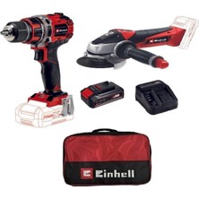 Esranın Dünyası Einhell Eınhell Te-Cd 18/50 Lı Bl Solo+Tc-Ag 18/115 Lı Solo+Çnt+ 2,5 Ah Pxc Strt Kit