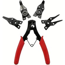 Esranın Dünyası Aee® 4’ü 1 Arada Çok Fonksiyonlu Segman Pensesi Seti – Iç & Dış Segmanlar Için, 45° / 90° / 180° Değiştirilebilir Uçlu, Yaylı Halka Pensesi, Plastik Saplı